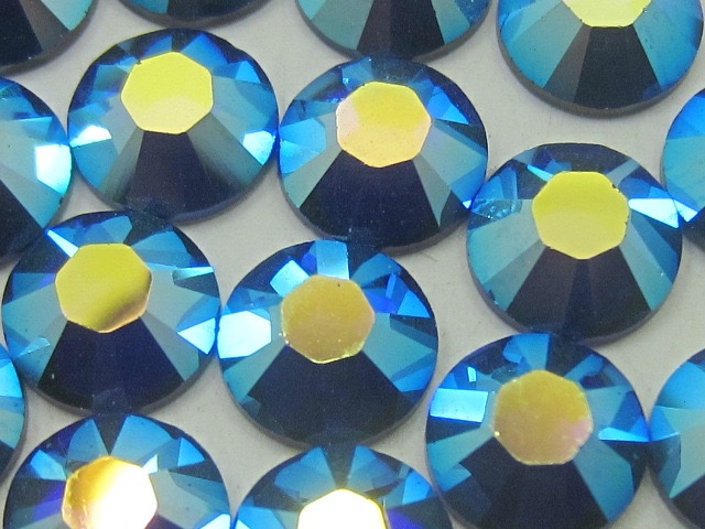 1 Gross 12ss COBALT BLUE AB FLATBACK European Rhinestones